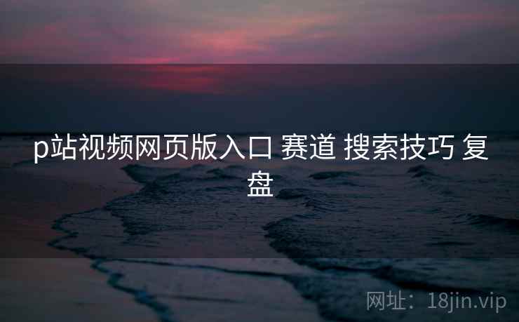 p站视频网页版入口 赛道 搜索技巧 复盘