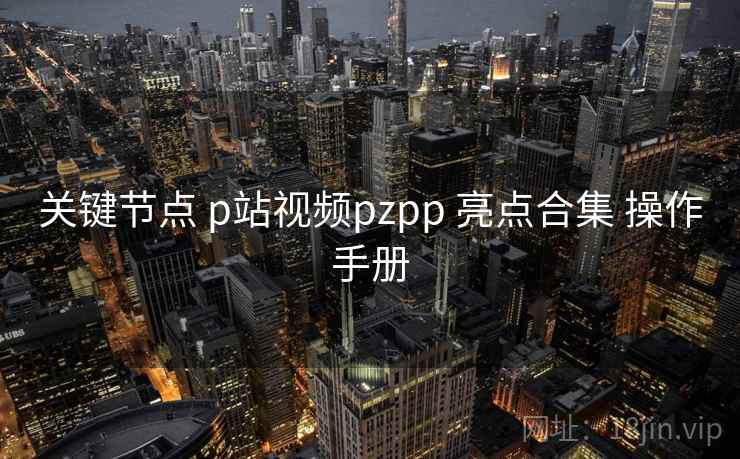关键节点 p站视频pzpp 亮点合集 操作手册