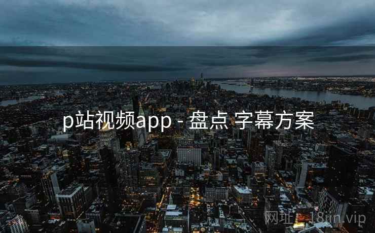 p站视频app - 盘点 字幕方案